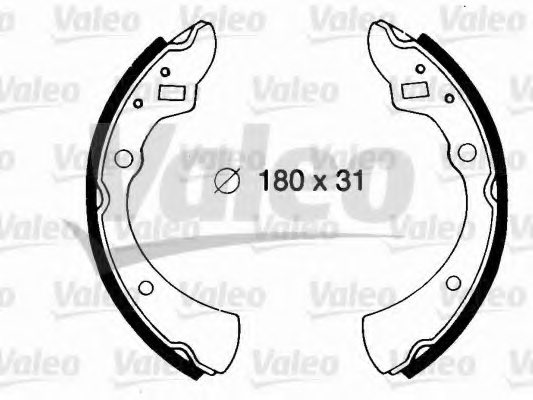 VALEO 562619 Brake Shoe Set